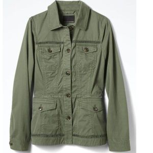 Banana Republic Eyelet Trim Cargo Jacket